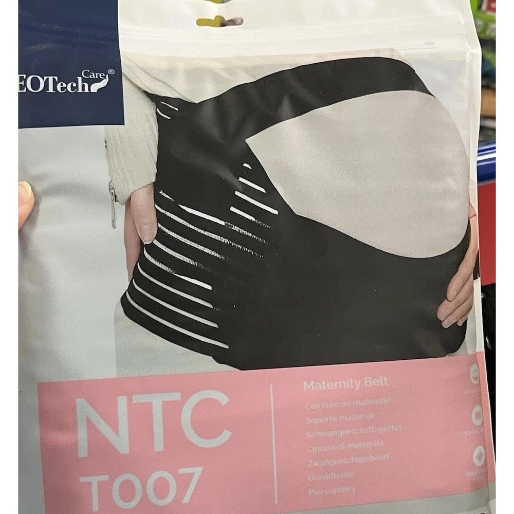 NEOTech Care NTC T007 Maternity‎ Belt, Black, Adjustable - Size Large - New